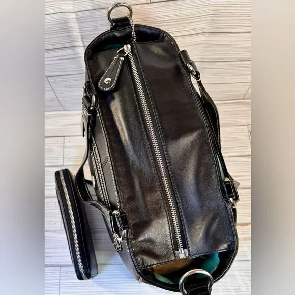 046-Coach:F14887 Laura Leather Tote Bag w/ Patten Leather Trim Bag & Wallet Set - Picture 5 of 11